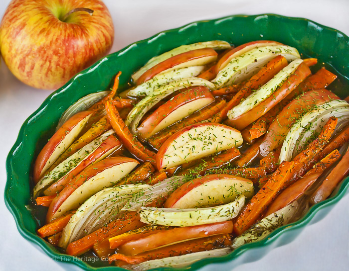 These Maple Roasted Carrots, Apples & Onions are the perfect holiday side dish and health to boot!