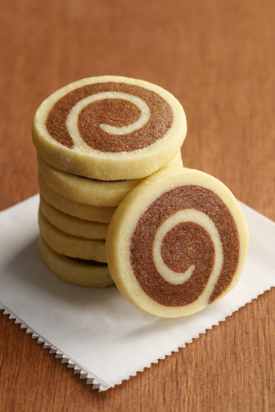 Stack of Pinwheel Cookies - Top Chocolate Monday Recipes of 2014 on The Heritage Cook