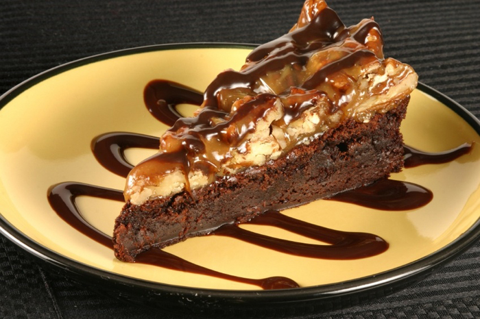 Turtle Cheesecake Brownie - Top Chocolate Monday Recipes of 2014 on The Heritage Cook