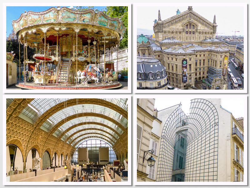 Paris, Carousel at Montmartre, Musee d'Orsay, Paris Opera House, Beaux Arts; 2015 The Heritage Cook