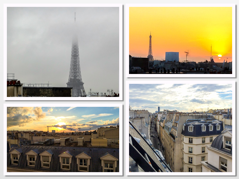 Views from our hotel room in Paris France; 2015 The Heritage Cook