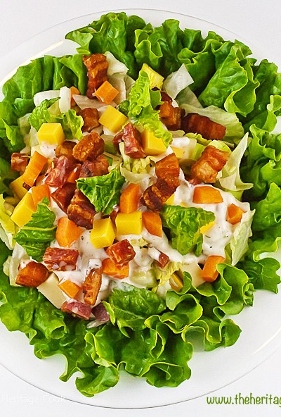 Chopped Steakhouse Style Salad; 2015 Jane Bonacci, The Heritage Cook