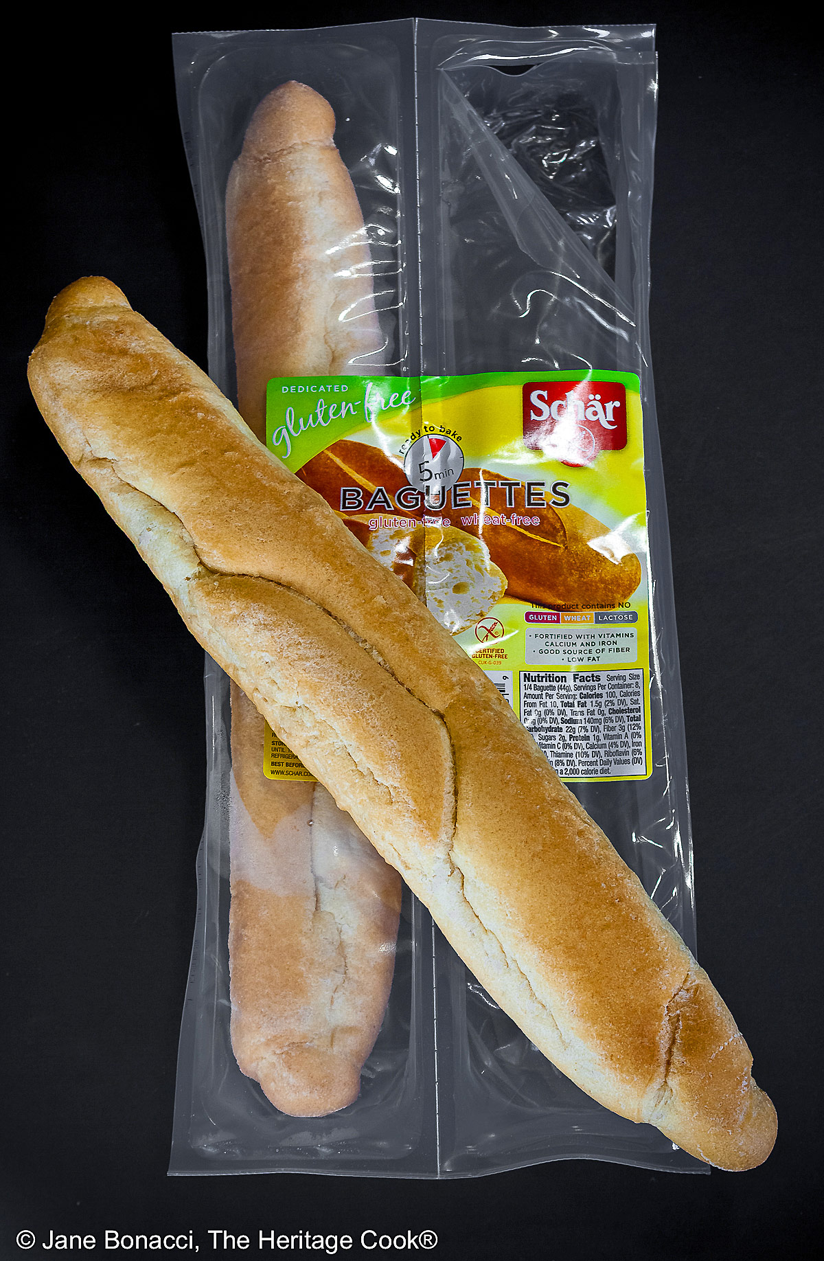 Two gluten-free baguettes from Schar brand - delicious! 
