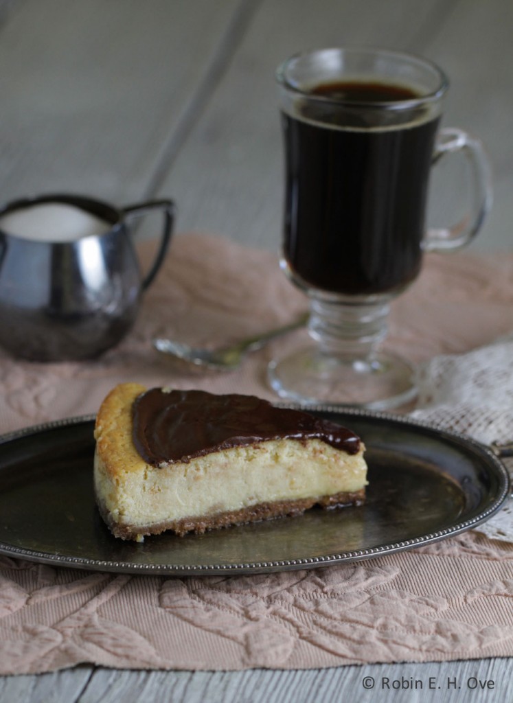Tiramisu Cheesecake with Mocha Ganache from What About the Food