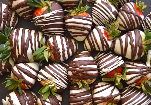 Chocolate Covered Strawberries from The Hungry Traveler
