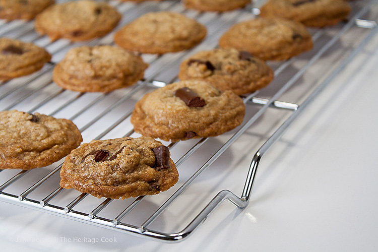 Toffee Caramel Chocolate Chunk Cookies; 2015 Jane Bonacci, The Heritage Cook