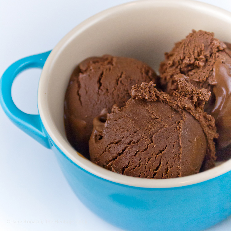 Cool and Refreshing Chocolate Gelato, the perfect summer treat that is dairy and gluten-free! Cool and Refreshing Chocolate Gelato, the perfect summer dessert - gluten and dairy-free!! © 2015 Jane Bonacci, The Heritage Cook