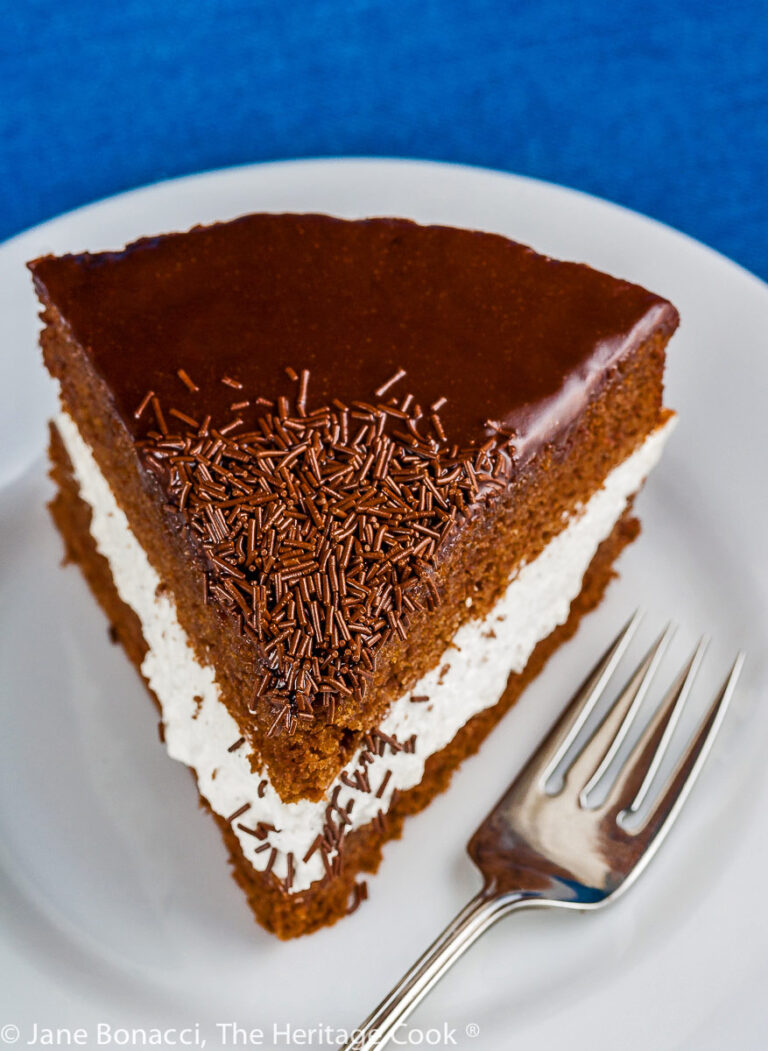 Chocolate and Whipped Cream Layer Cake (GlutenFree) • The Heritage Cook
