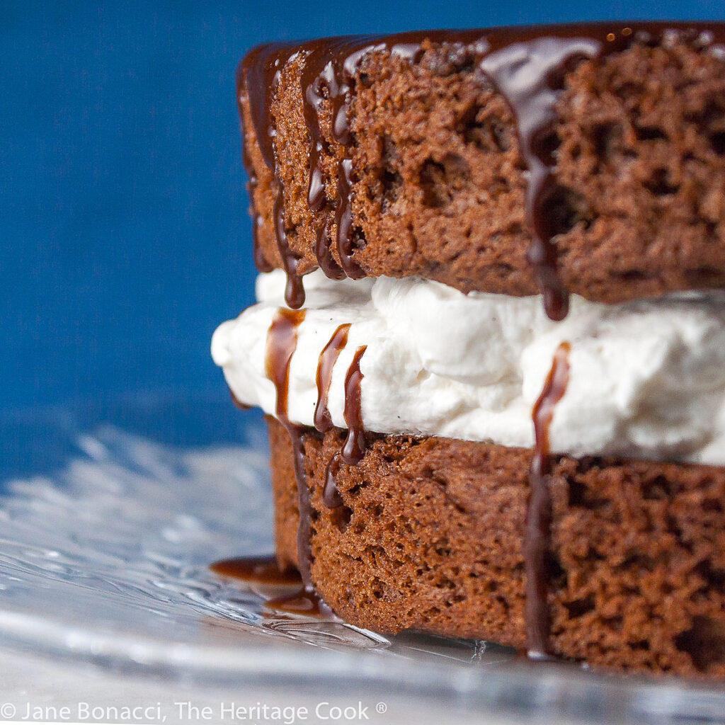 Chocolate and Whipped Cream Layer Cake (GlutenFree) • The Heritage Cook