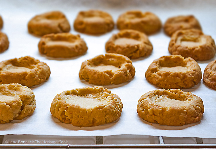 Chocolate Thumbprint Cookies (Gluten Free); 2015 Jane Bonacci, The Heritage Cook