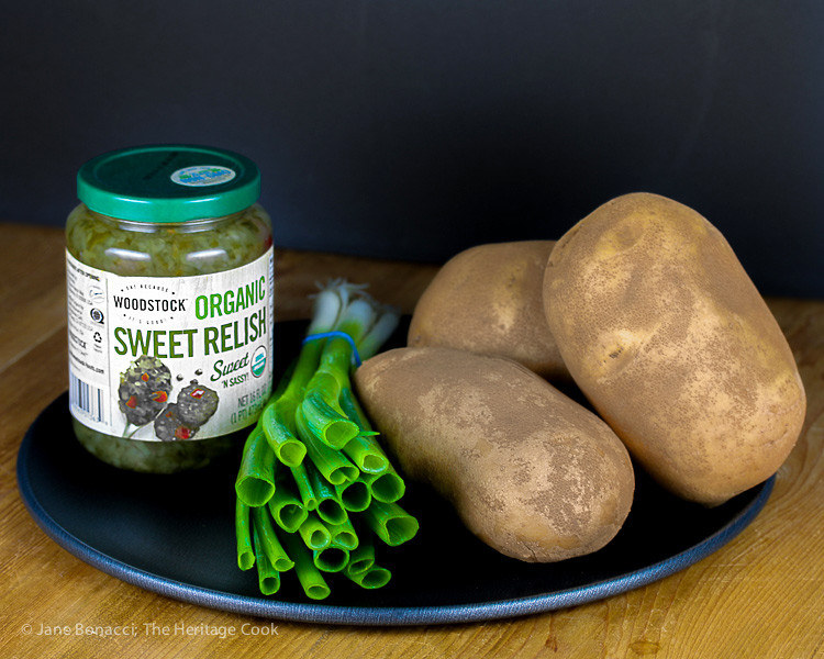 Ingredients for the Best Homemade Potato Salad (Gluten-Free); 2015 Jane Bonacci, The Heritage Cook