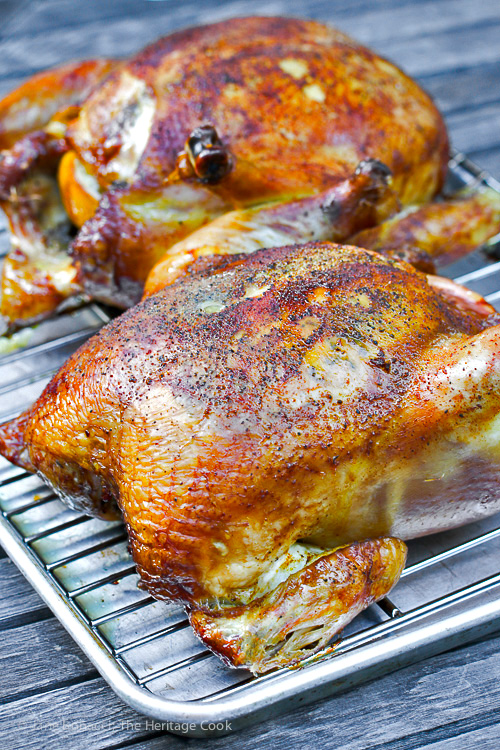 Perfectly cooked chicken fresh from the smoker; Smoked Chicken Salad; Jane Bonacci, The Heritage Cook 2019