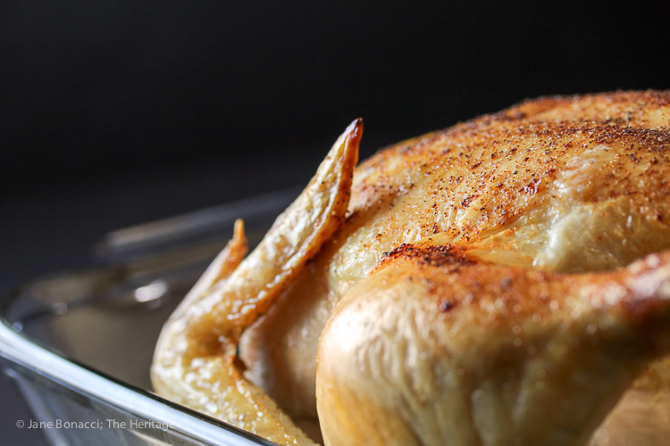 Grandma's Simple Roast Chicken; 2015 Jane Bonacci, The Heritage Cook