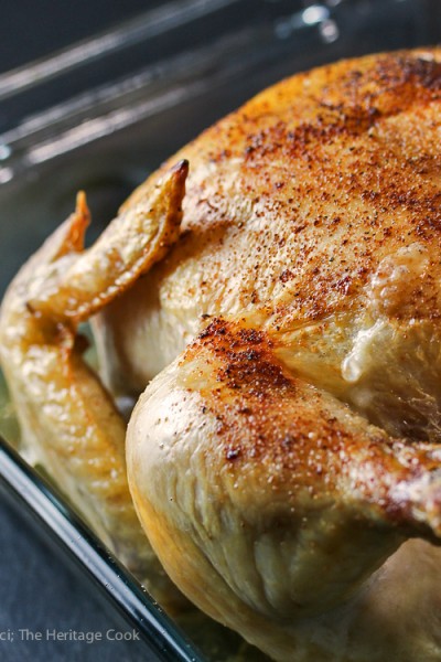 Grandma's Simple Roast Chicken; 2015 Jane Bonacci, The Heritage Cook
