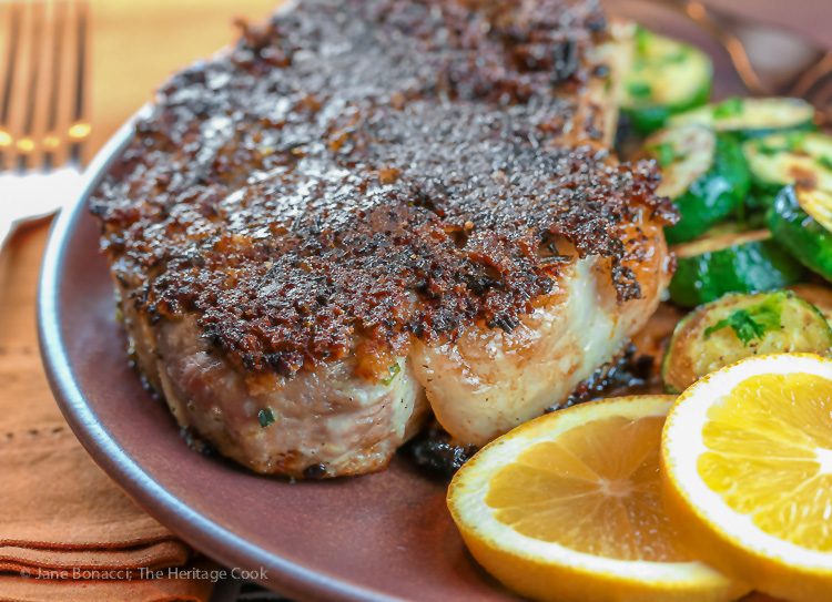 Herbed Pork Chops; Jane Bonacci 2015 The Heritage Cook