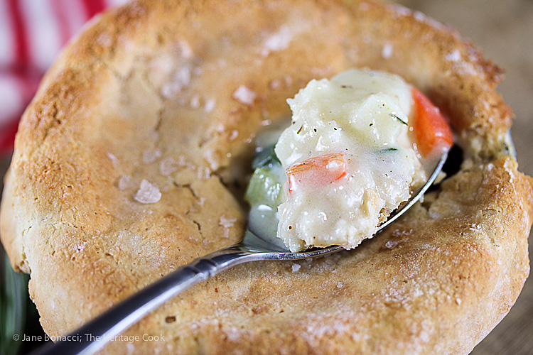Old Fashioned Chicken and Vegetable Pot Pie; © 2016 Jane Bonacci, The Heritage Cook
