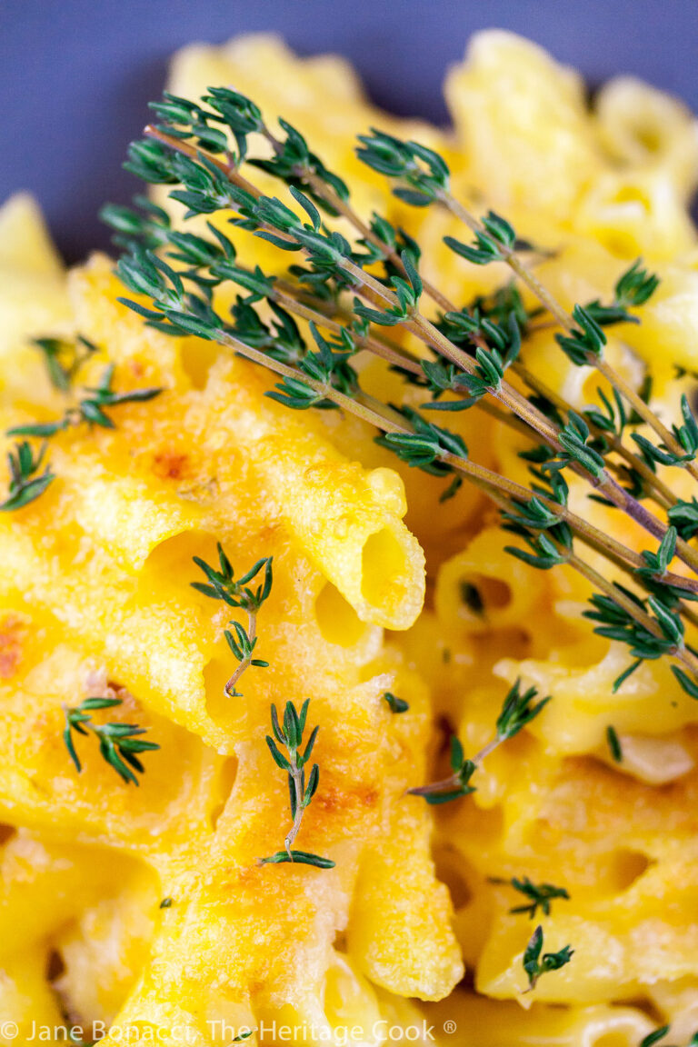 Cheese Fondue Mac and Cheese (Gluten Free) • The Heritage Cook