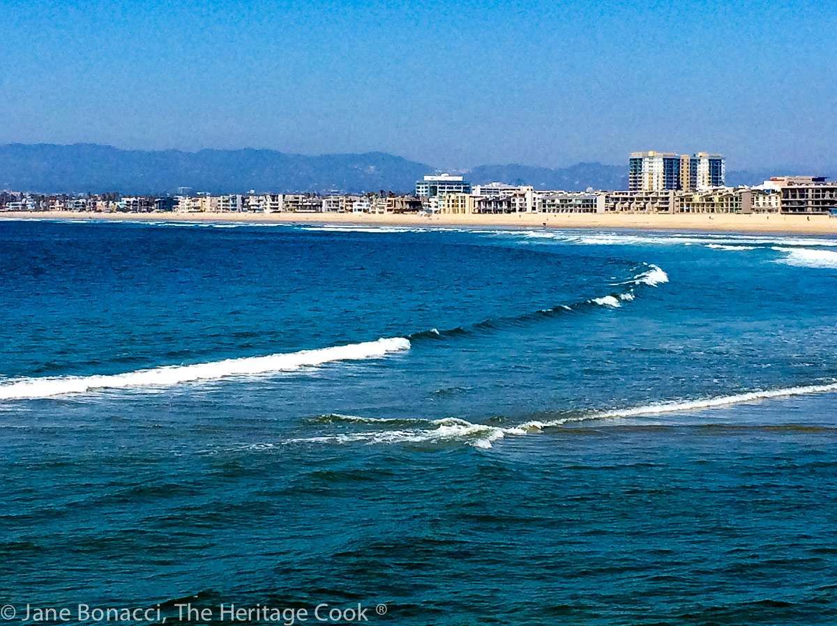 Morning waves at Marina del Rey, Los Angeles, California. 