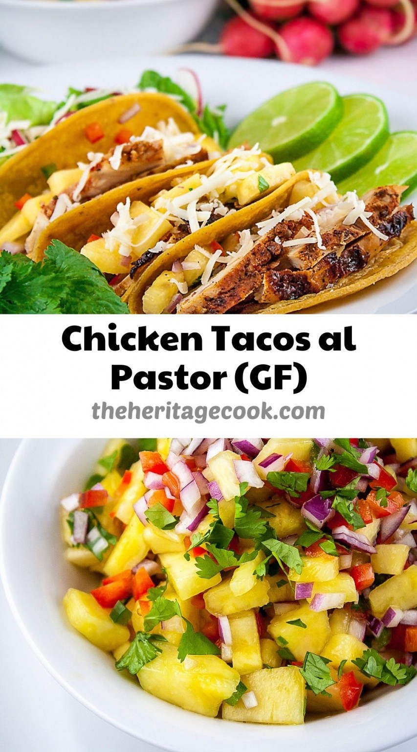 Chicken Tacos al Pastor (GlutenFree) • The Heritage Cook