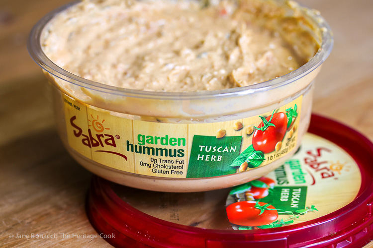 Sabra's Tuscan Garden Herb Hummus adds beautiful flavor and texture to the soup