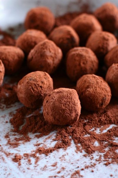 Almost Raw Chocolate Truffles; Gluten-Free, Dairy-Free, Vegan © Stephanie Stiavetti, Fearless Fresh