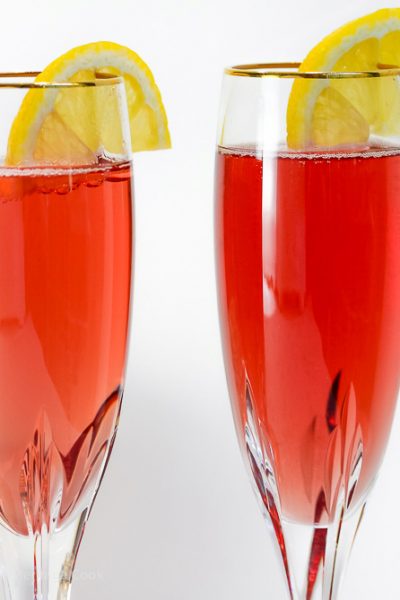 Kir Royale Champagne Cocktails from The Heritage Cook