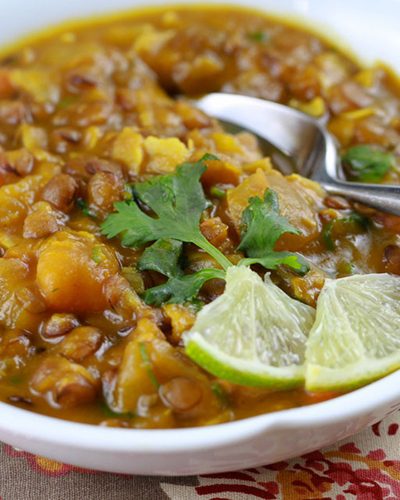 Kabocha Squash, Lentil, and Coconut Stew; Robin Ove, What about the food?