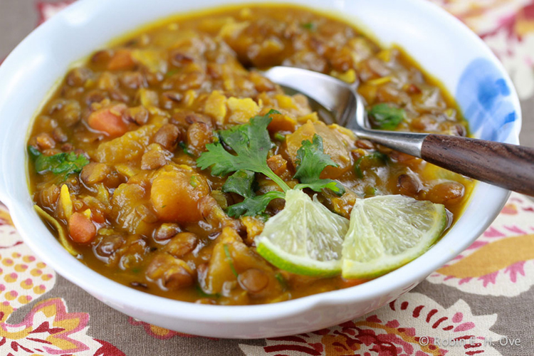 Kabocha Squash, Lentil, and Coconut Stew; Robin Ove, What about the food? 
