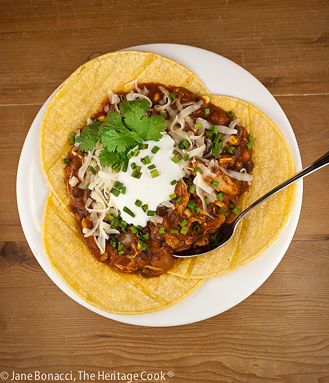 New Mexican Green Chili Chicken Stew © 2021 Jane Bonacci, The Heritage Cook