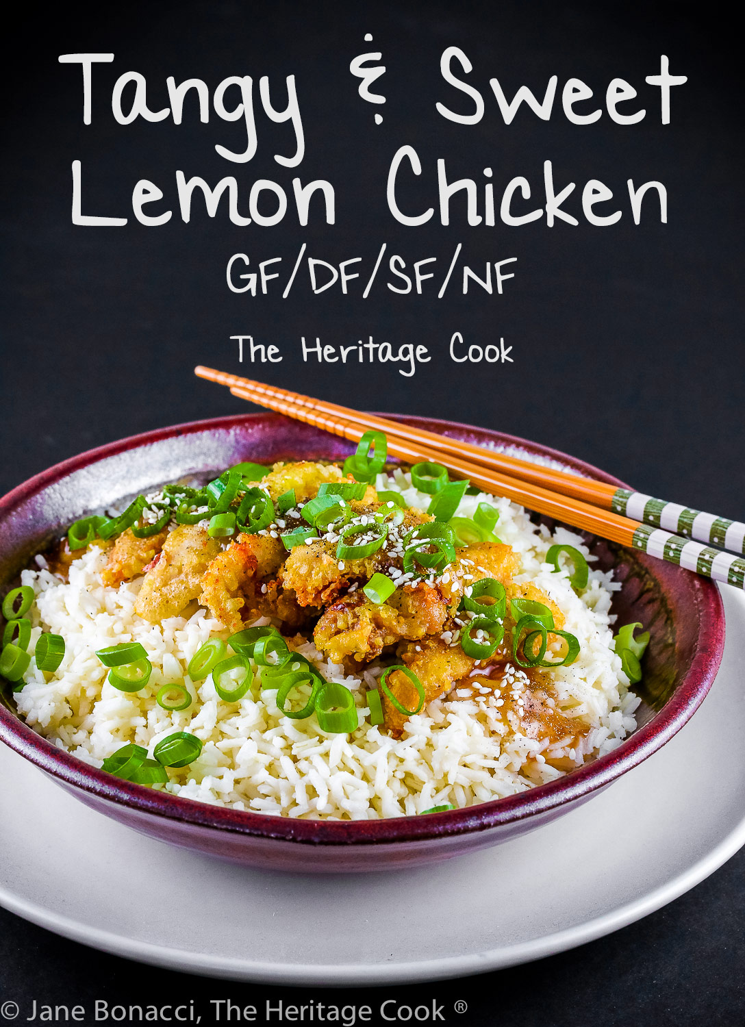 Tangy and Sweet Lemon Chicken (Gluten-Free, Soy-Free, Dairy-Free, Nut-Free) © 2021 Jane Bonacci, The Heritage Cook
