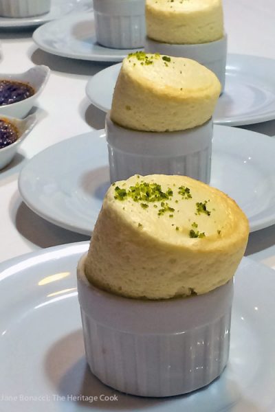 Souffles rising high; Cooking Classes in Paris at Cook'n with Class cooking school © 2017 Jane Bonacci, The Heritage Cook