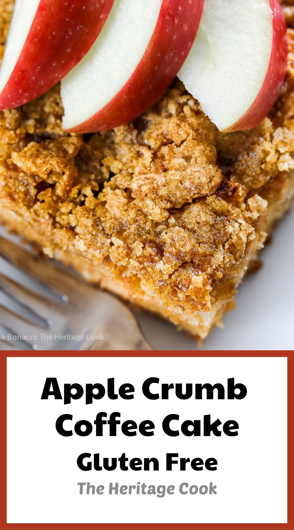 Apple Crumb Coffee Cake © 2021 Jane Bonacci, The Heritage Cook. All rights reserved.