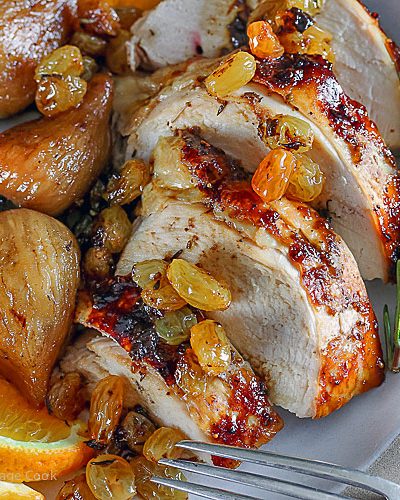 Roast Chicken with Fig Glaze and Ginger-Fig Compote & the Valley Fig Growers Road Trip © 2017 Jane Bonacci, The Heritage Cook