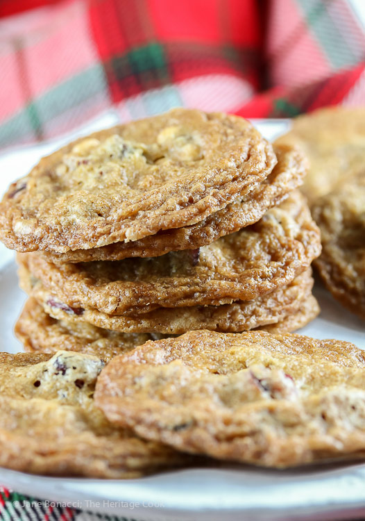 Gluten Free Cranberry White Chocolate Chip Cookies; © 2017 Jane Bonacci, The Heritage Cook