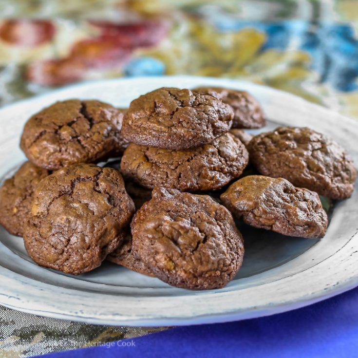 Double Chocolate Drop Cookies © 2018 Jane Bonacci, The Heritage Cook
