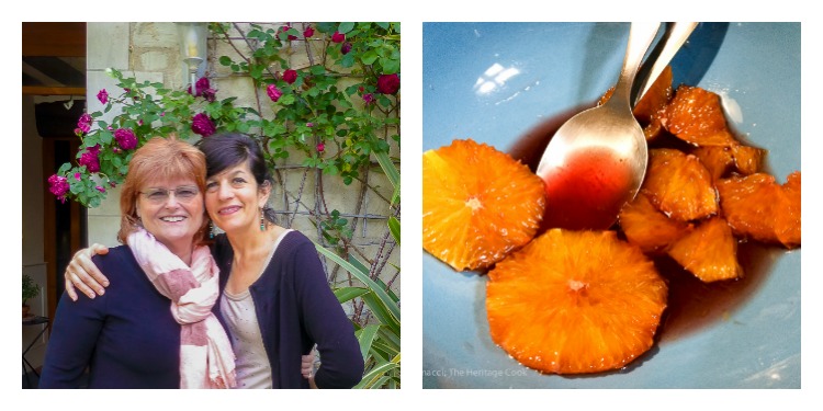 Oranges in Spiced Wine Syrup and Scenes from Chinon © 2018 Jane Bonacci, The Heritage Cook