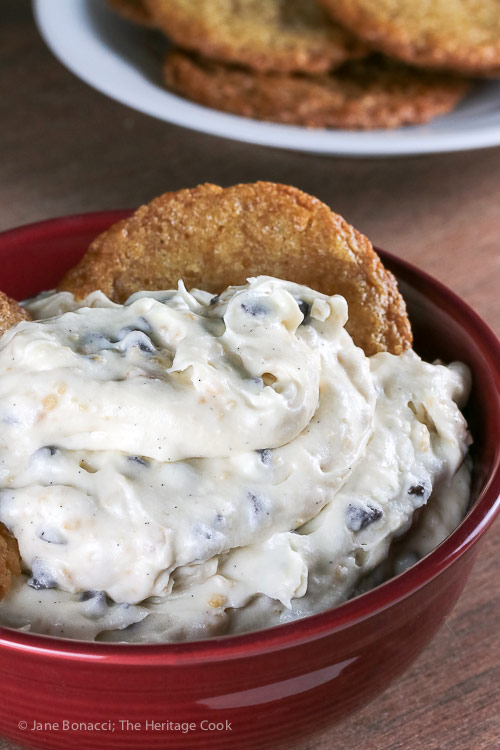 Chocolate Chip Toffee Cheesecake Cookie Dip © 2018 Jane Bonacci, The Heritage Cook