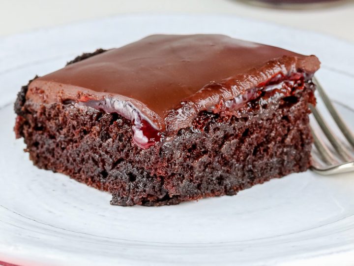 Chocolate Raspberry Cake with Raspberry Jam Chocolate Mascarpone   Chocolate Ganache