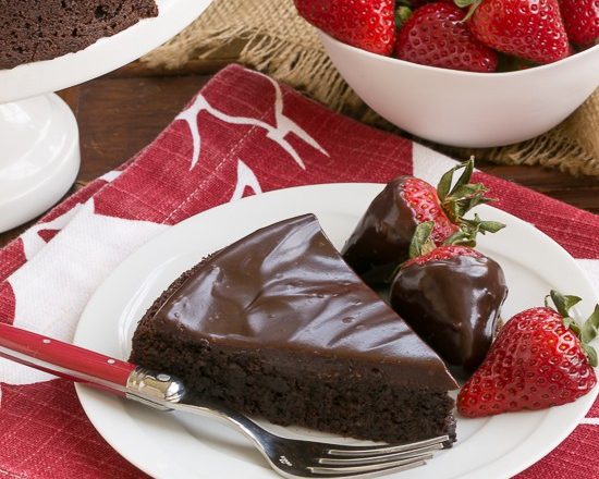 Flourless Double Chocolate Cake; 7 Great Chocolate Desserts for Mother's Day 2018 assembled by Jane Bonacci, The Heritage Cook