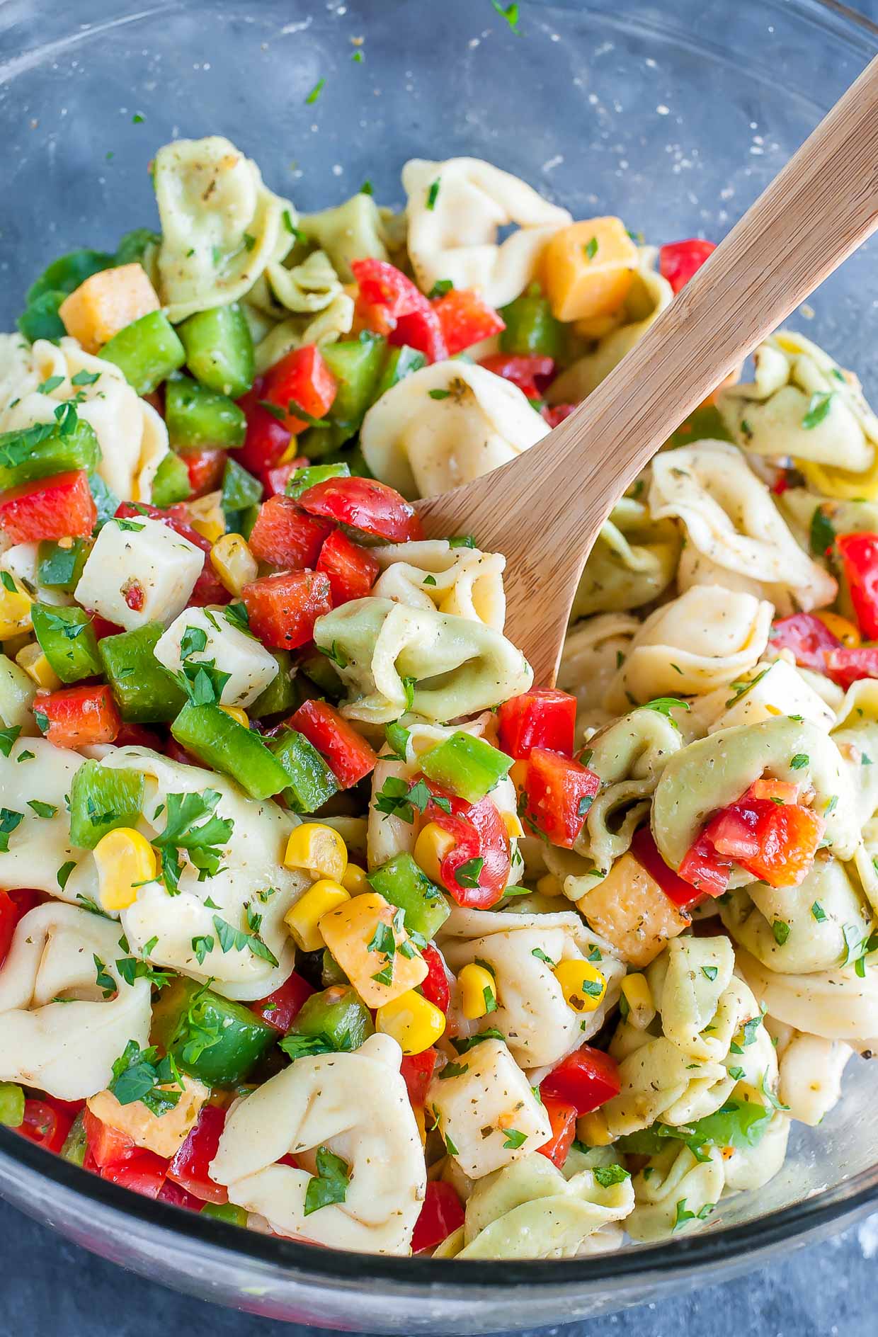 Garden Veggie Tortellini Pasta Salad; Collection of 25 Amazing BBQ Side Dishes from around the Web; compiled by Jane Bonacci, The Heritage Cook 2023. 