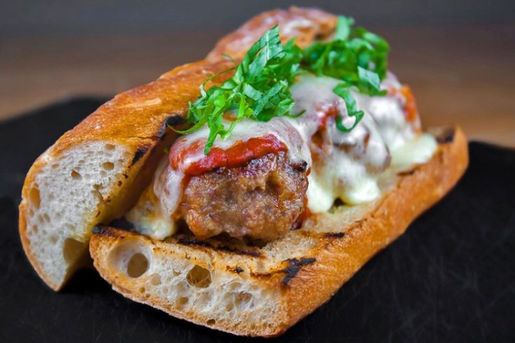 Grilled Meatball Hoagies; The 16 Best BBQ Main Course Recipes; compiled by Jane Bonacci, The Heritage Cook 2018