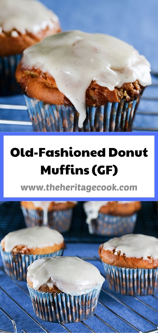 Old Fashioned Donut Muffins with White Chocolate Chips (Gluten Free) © 2020 Jane Bonacci, The Heritage Cook