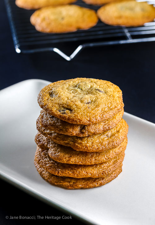 Vanilla Kissed Chocolate Chip Cookies (Gluten Free) © 2018 Jane Bonacci, The Heritage Cook