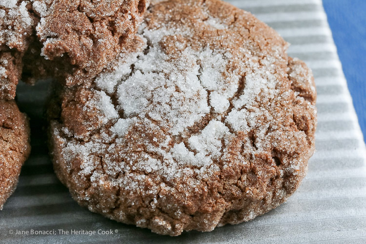 Sugared Chocolate Cookies © 2018 Jane Bonacci, The Heritage Cook