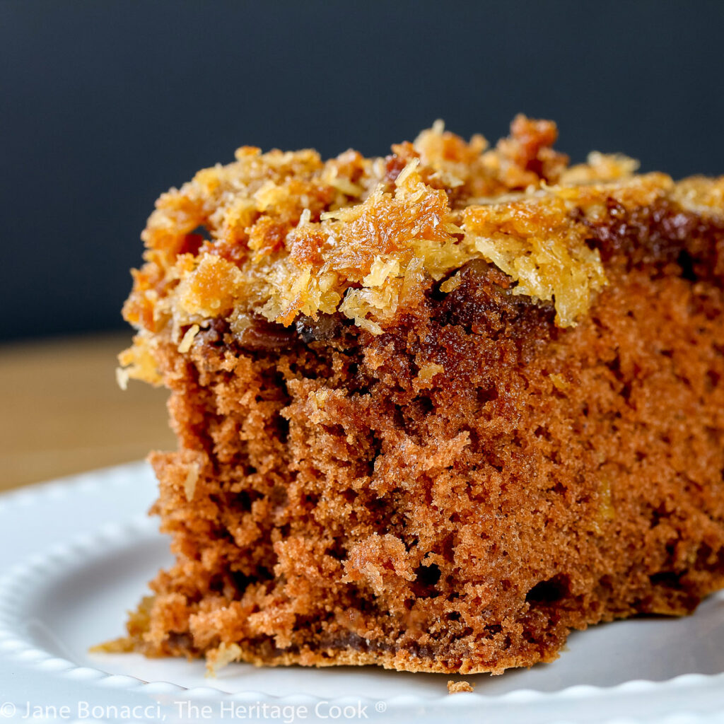 Cockeyed German Chocolate Cake (Gluten Free) • The Heritage Cook