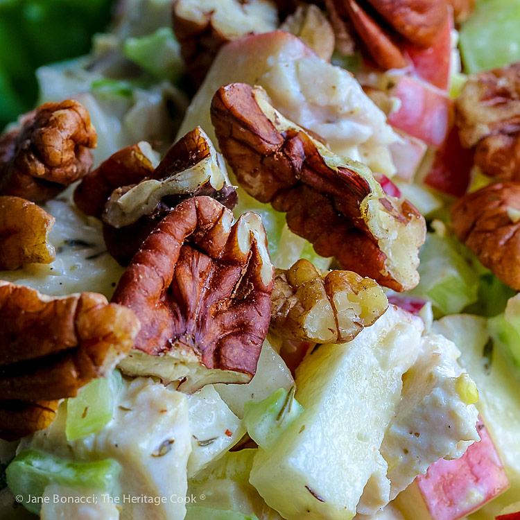 Close up of Rave Apple Chicken Salad © 2018 Jane Bonacci, The Heritage Cook