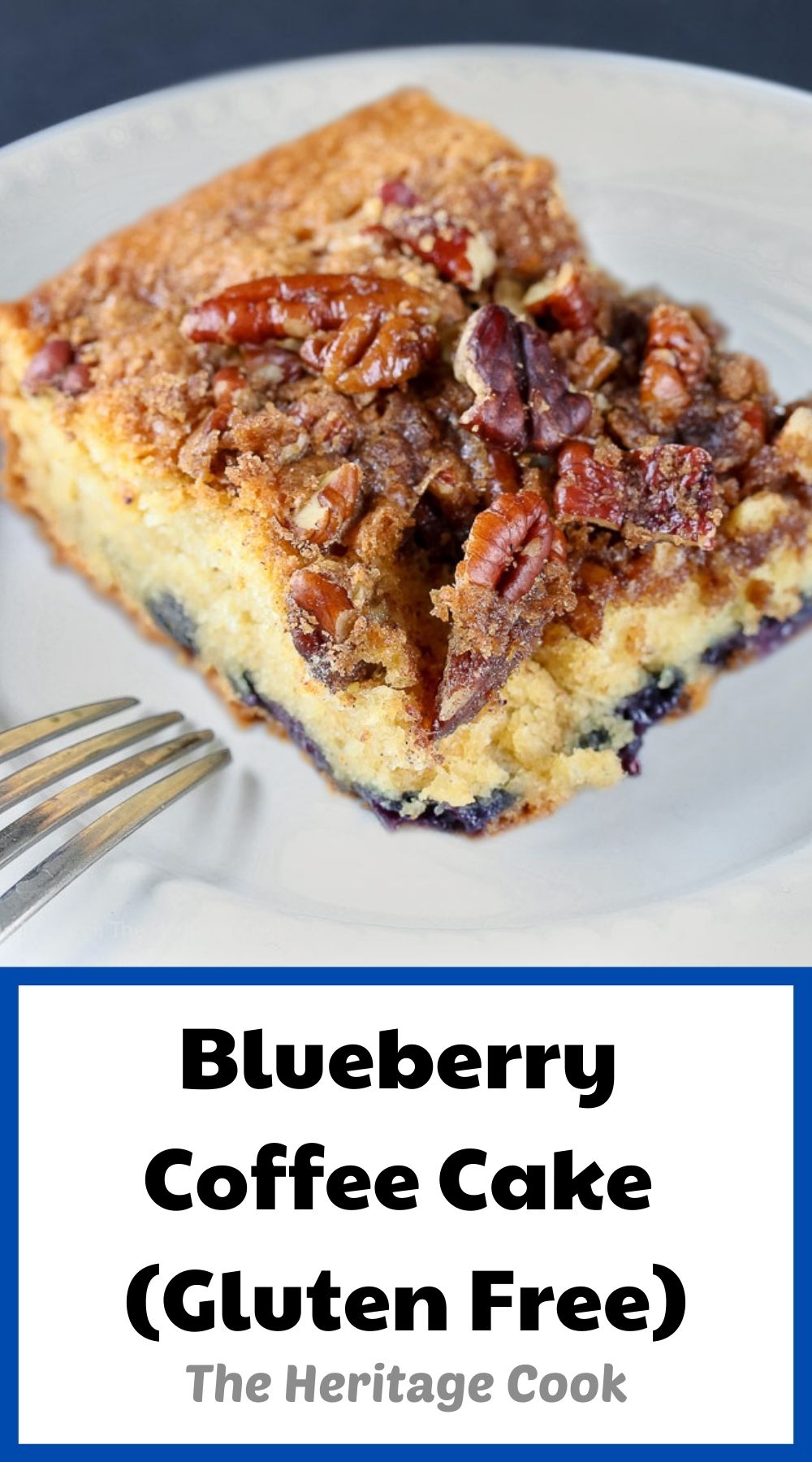 Blueberry Coffee Cake (Gluten Free) © 2022 Jane Bonacci, The Heritage Cook
