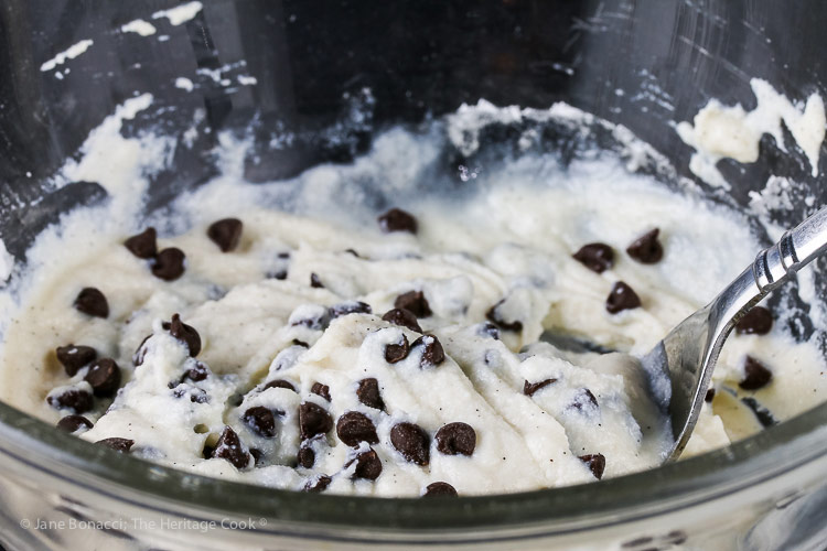 cannoli ricotta filling for the Vanilla Bean Cannoli Cookies (Gluten-Free) © 2018 Jane Bonacci, The Heritage Cook
