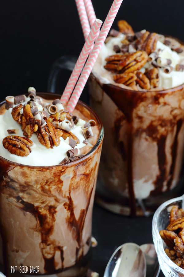 Amaretto Hot Chocolate Floats; Collection of 6 Incredible Chocolate Beverages compiled by Jane Bonacci, The Heritage Cook