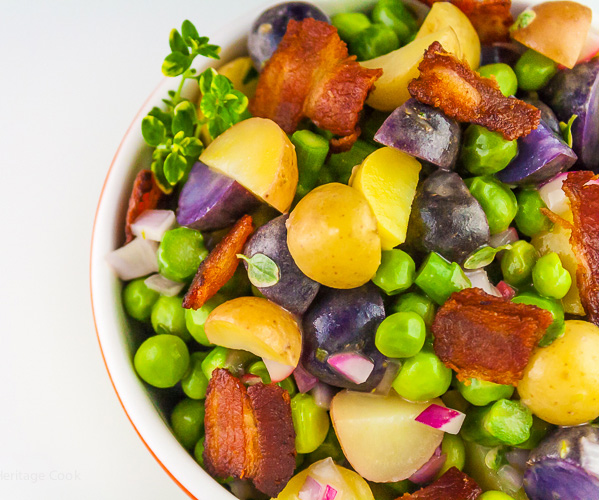 Potato, Spring Vegetable and Bacon Salad with Lemon Vinaigrette; 10 Tips to Help You Live Gluten Free